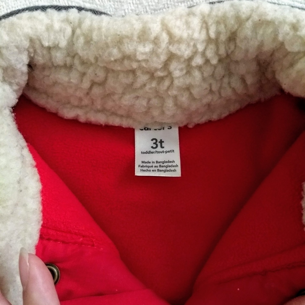 Red Puffer Vest - Picture 3 of 4